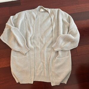 Women's Cream Sweater Cardigan